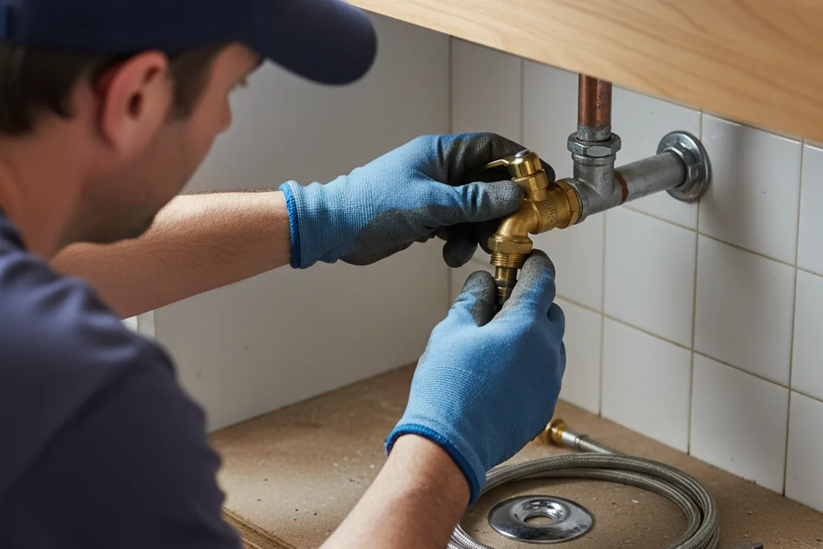 Shutoff valve and fitting work during Repiping in Templeton